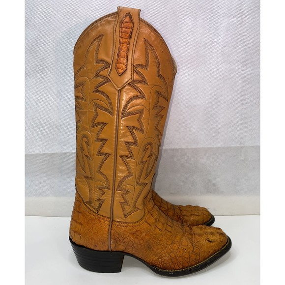 Roma’s Sz 5.5 Custom Exotic Caiman Western Boots - Picture 4 of 12
